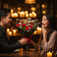 6 Red Rose Bouquet - The Reds