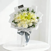 Stargazing Lights - White Lilies and Roses