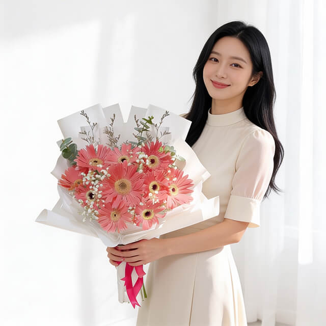 Special Pink Gerberas Bouquet - Isla