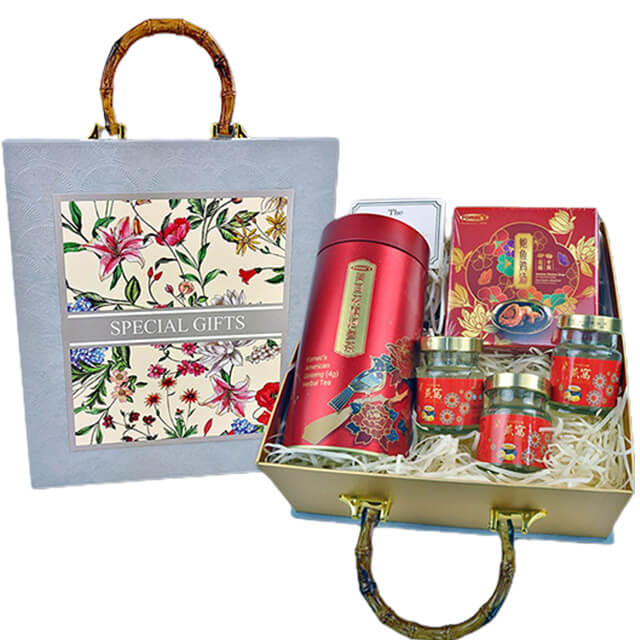 Luxury Wellness Gift Set - Abalone Chicken Soup, Ginseng Herbal Tea & Birds Nest