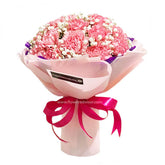 Medium Carnation Birthday Bouquet - Silky Bloom