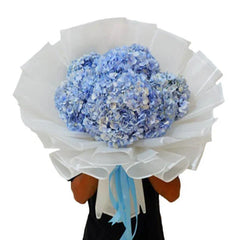 Blue Hydrangeas Bouquet - My Baby Blue - FlowerAdvisor MY