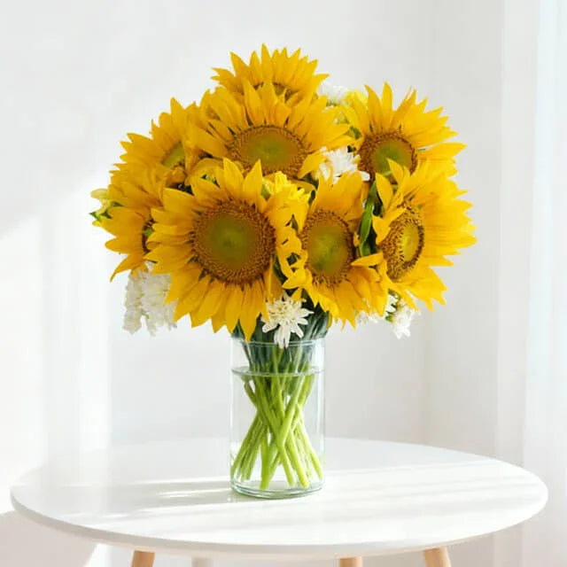 Ray of Sun - Sunflower Vase Arrangement
