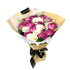 Magnificent Elegance - Lovely Pink White Bouquet