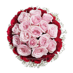 Alicya - Mixed Roses Vase Arrangement