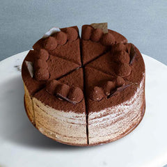 Tiramisu Mille Crepe Cake