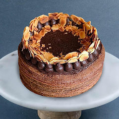 Double Chocolate Mille Crepe Cake