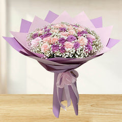 Mix Roses Buquet - Purple Burst