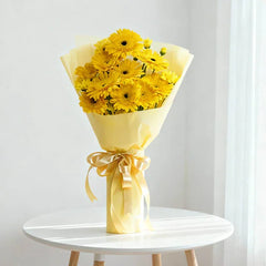 Vibrant Yellow Gerbera Bouquet - Country Yellow