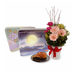 MAF 2023 - Precious Lunar - Mooncake Gift with Flowers