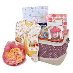 Rolly Baby - Newborn Baby Shower Hamper Gift for New Mother