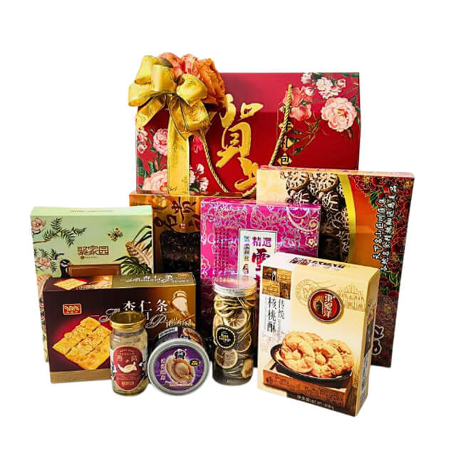 Happiness Hamper - Abalone, Cookies, Tea Gift