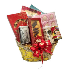 Golden Bliss Oriental Hamper - Bird Nest, Scallop, Abalone, Sea Cucumber Gift