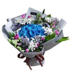 Blue Rose Bouquet - Lilo