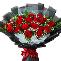 20 Red Rose Bouquet - Feeling Vogue