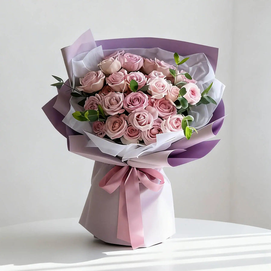 Mother's Day flower bouquet with pink roses - FlowerAdvisor Malaysia