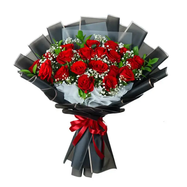 6 Red Rose Bouquet - The Reds