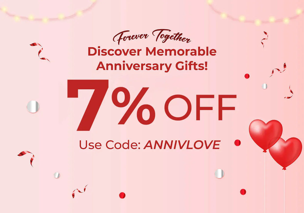 Anniversary flowers 7% off promotion
