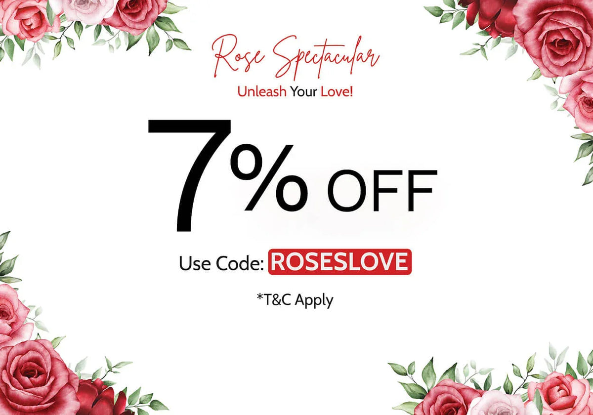Roses 7% off promotion