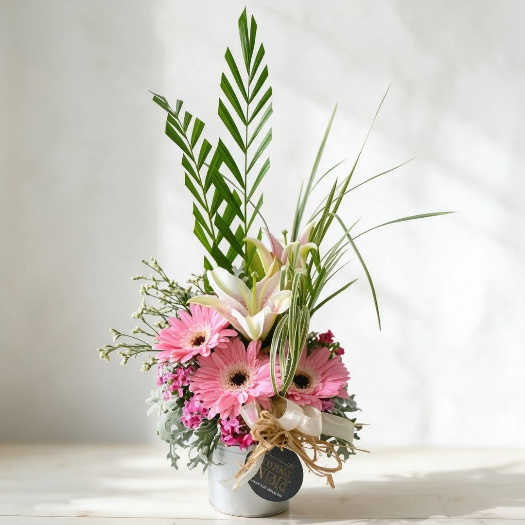 Sansli Gerberas Lilies Flower in Pot - Ramadan 2026