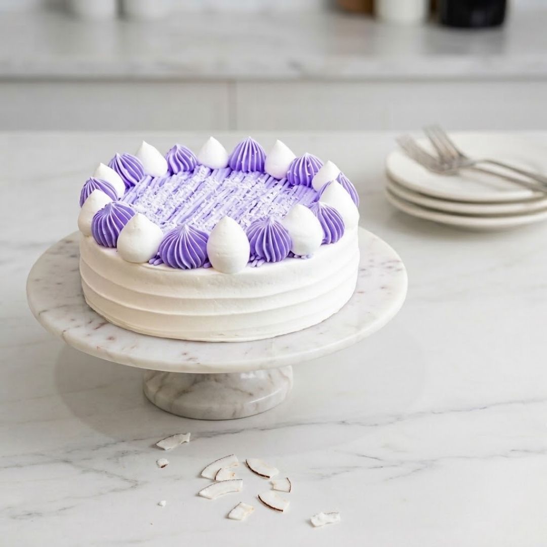 Fresh Taro Coconut Pudding Cake 6