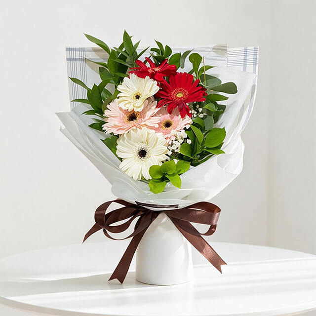 Mixed Gerbera Bouquet - Gerbera Sisters