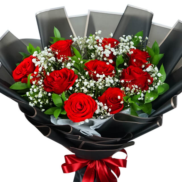 9 Red Roses