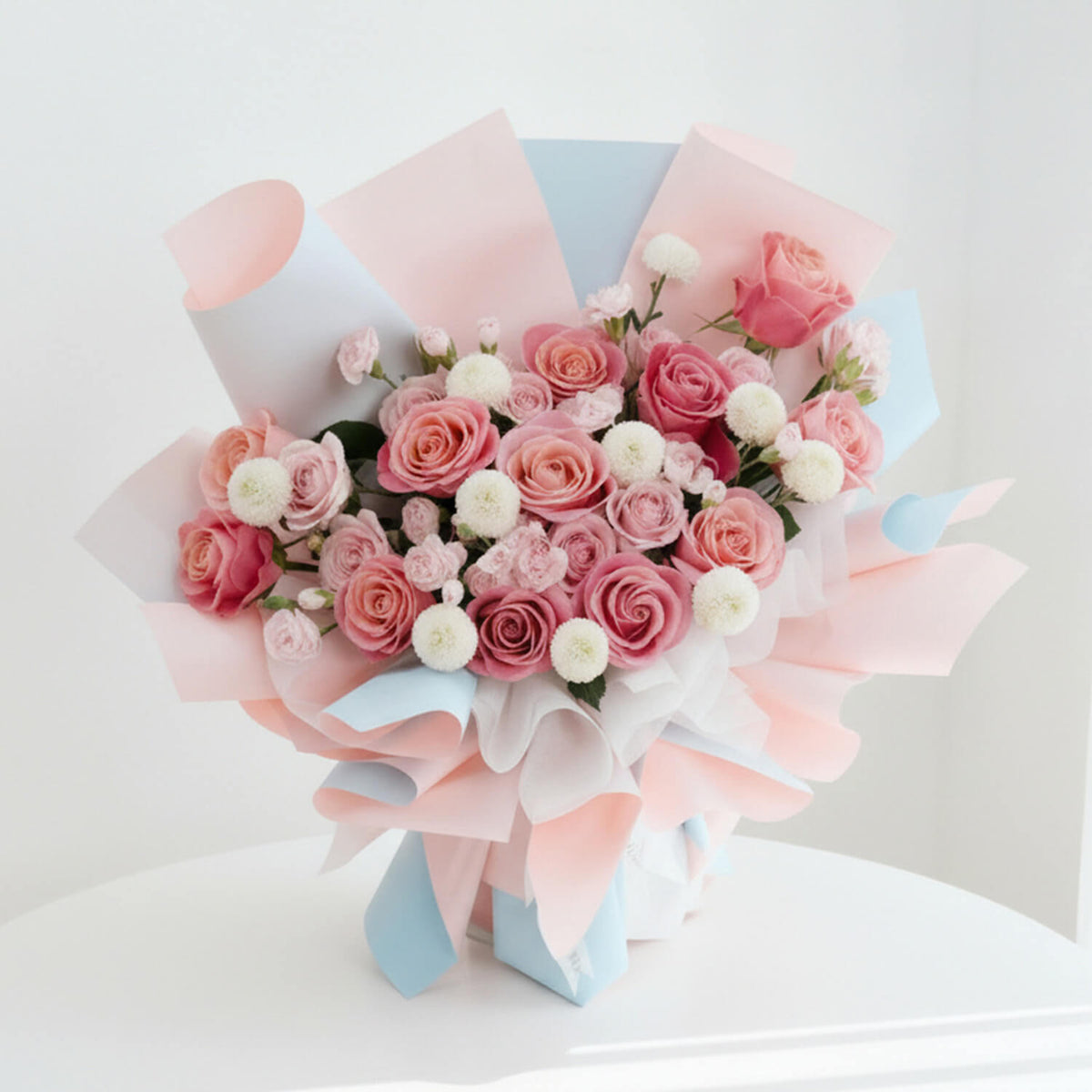 Vivid Rose Mosaic