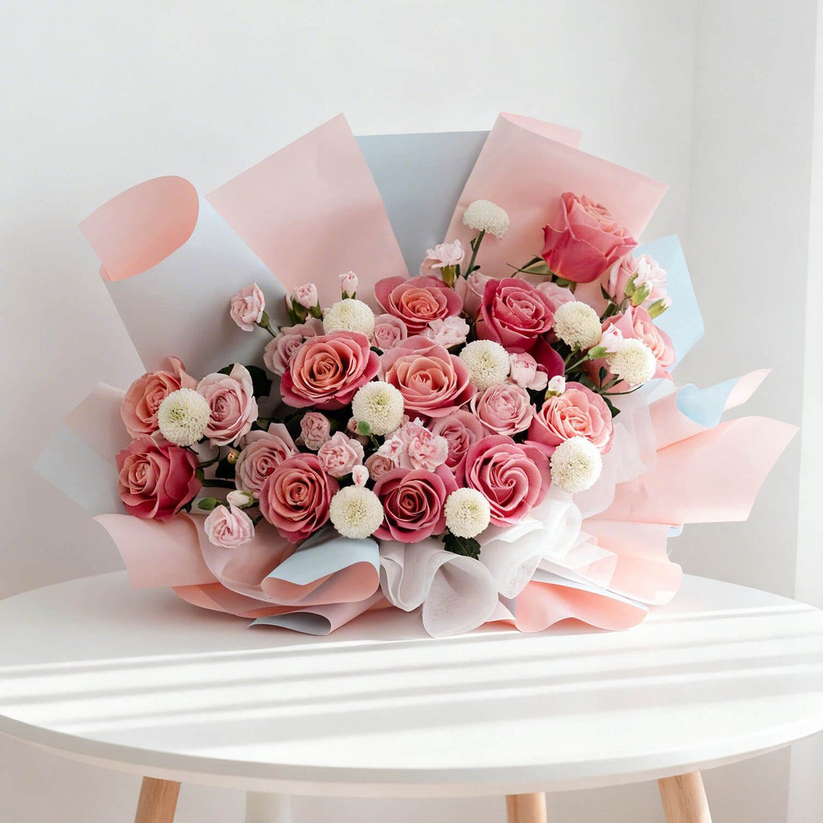 Vivid Rose Mosaic