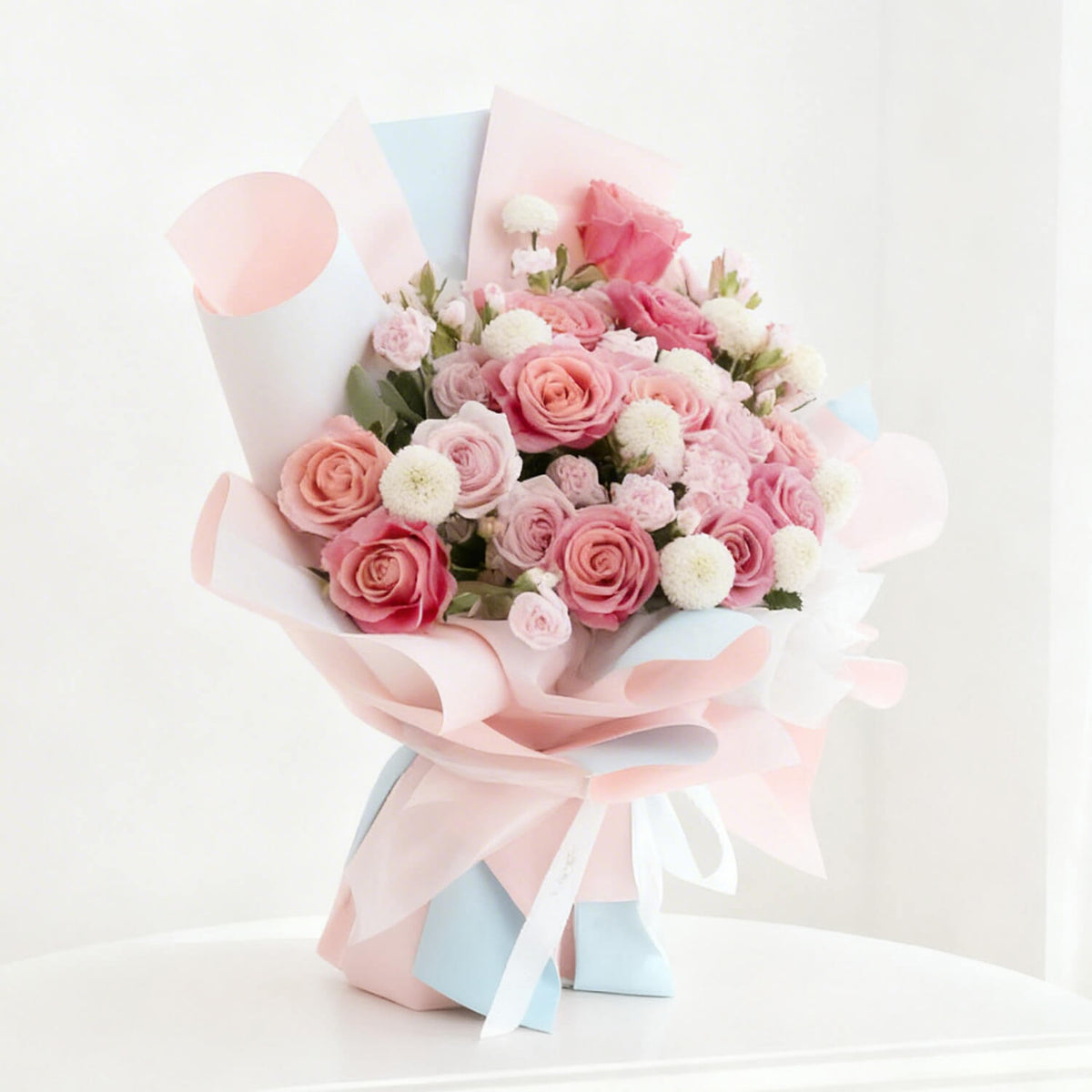 Vivid Rose Mosaic