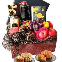 Mooncake Gift Hamper with Fruits Chocolate Cookies - Fruitily Lunar - MAF 2025