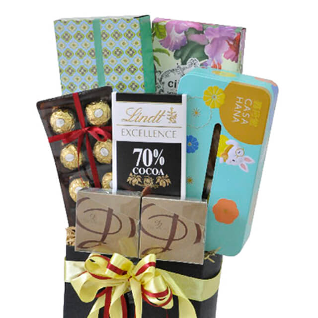 Mooncake Chocolate Joy - Assorted Mooncakes, Lindt, Ferraro Rocher, Cookies - MAF 2025