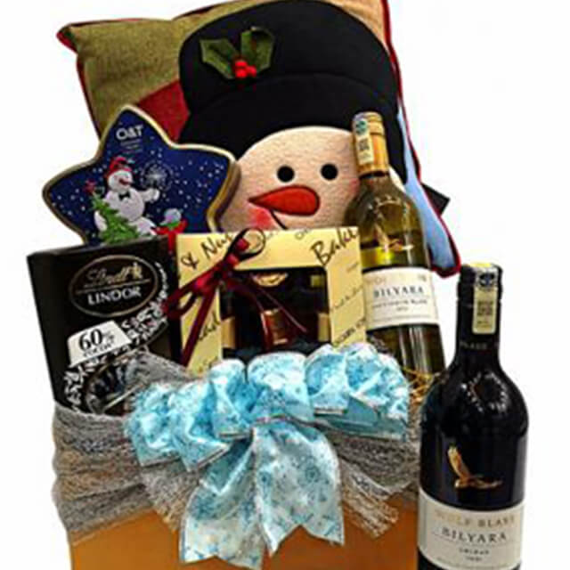 Koge Gift Hamper - Wolfblass Wines, Patchi Chocolate, Pillow