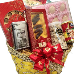 Golden Bliss Oriental Hamper - Bird Nest, Scallop, Abalone, Sea Cucumber Gift
