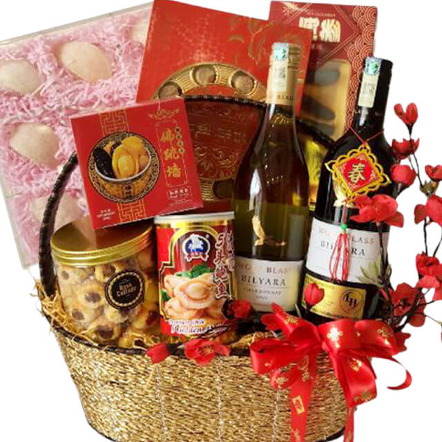 Supreme Blessings Chinese Hamper - New Year Bird Nest, Abalone Gift