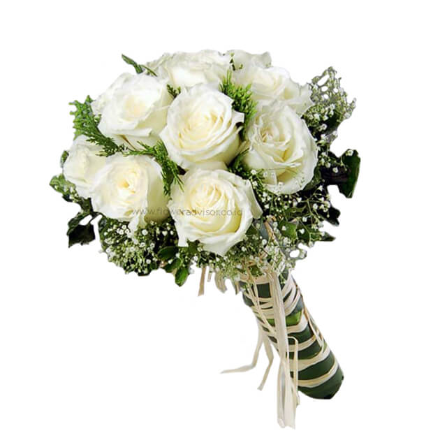 wedding day Bride in White