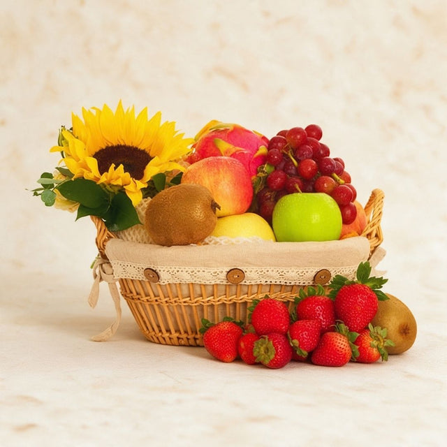 Sunflower Fruit Basket - Fruit Affair