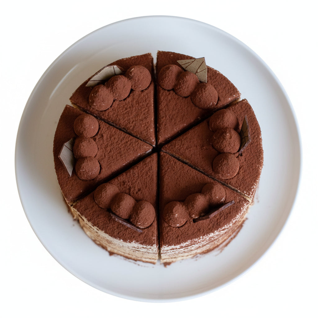 Tiramisu Mille Crepe Cake