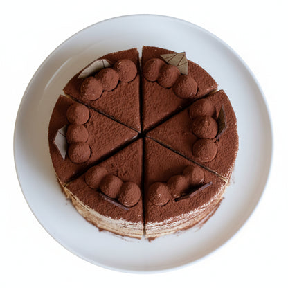 Tiramisu Mille Crepe Cake