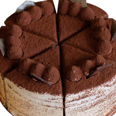 Tiramisu Mille Crepe Cake