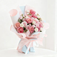 Vivid Rose Mosaic