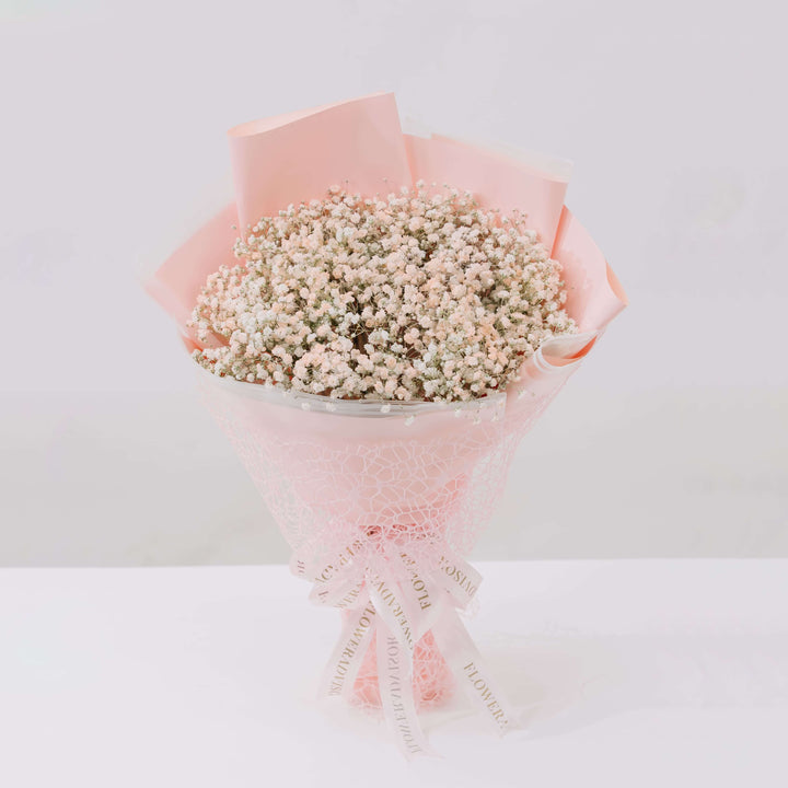 Breezia - 3 stems pink baby's breath bouquet