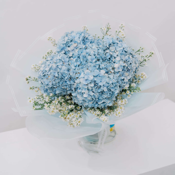 Hydrangea Azure Bloom - blue hydrangea bouquet