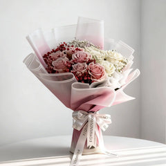 Roselle White and Pink